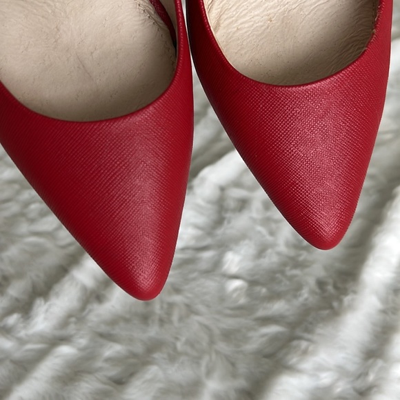 Red leather Michael Kors pumps - Picture 13 of 14